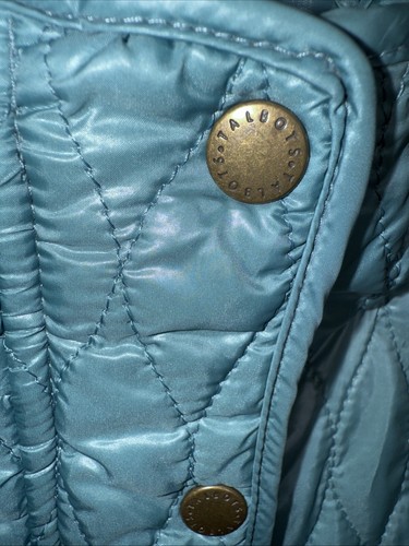Talbots Quilted Vest Women’s XL Turquoise Puffer Knit Sides Zip & Buttons Pocket - Bild 5 von 12