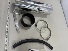 Universal Aluminum 3.5”x12”Cold Air Intake System Car Truck Turbo Piping Kit