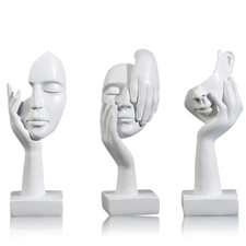 Marimor Skulpturen deko Moderne 3 Stück Kunst statuen Figur Deko für Zuhause