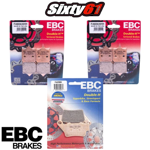 S1000RR Brake Pads Front & Rear 2009-2018 2019 2020 BMW EBC HH FA604/4HH FA213HH