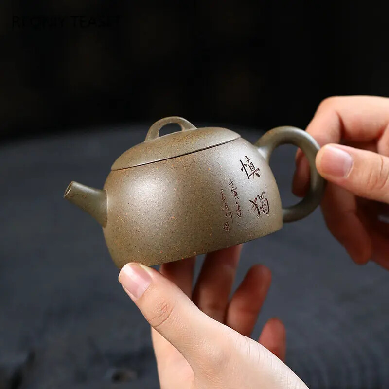 Authentic Yixing Purple Clay Teapots Famous Artists Handmade Tea Pot Raw Ore eBay