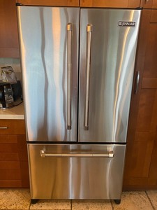 Jenn Air Stainless Steel Refrigerator 20 Cu Ft Jfc2087hrp Nice And Clean Ebay