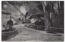 Approach To Ball Room Caverns Of Luray Virginia VA J.D. Strickler Postcard