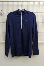 NWT Craft Sportswear Warm Wool Comfort zip long sleeve baselayer blue men small