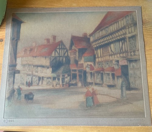 Louis Whirter (1873-1932) Original Signed Framed Etching Street Scene. 1922 - Picture 6 of 12