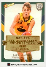 2012 Select AFL Future Force Cards All Australia Team Card AA15 Jack Martin