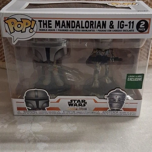 Funko Pop! Star Wars Mandalorian & IG-11 2 Pack Barnes & Noble Exclusive