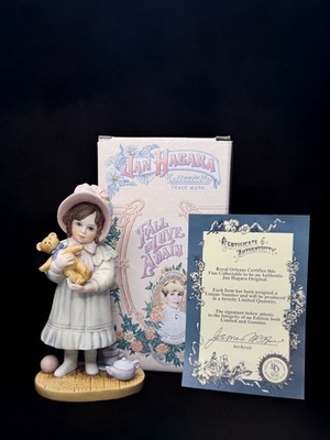 Vintage Jan Hagara Paige Figurine Porcelain Doll w/ Original Box Papers