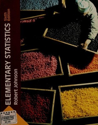Elementary Statistics Hardcover Robert R. Johnson