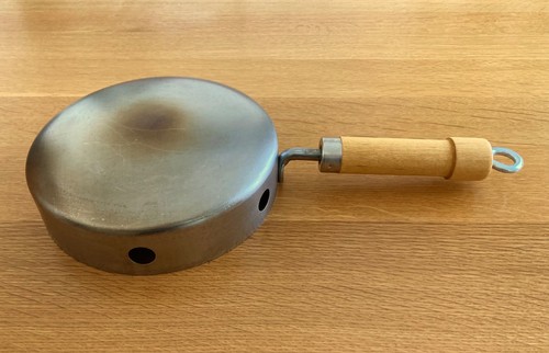 Vintage "The Crepe Maker" Steel Crepe Maker Pan with Wooden Handle - EUC