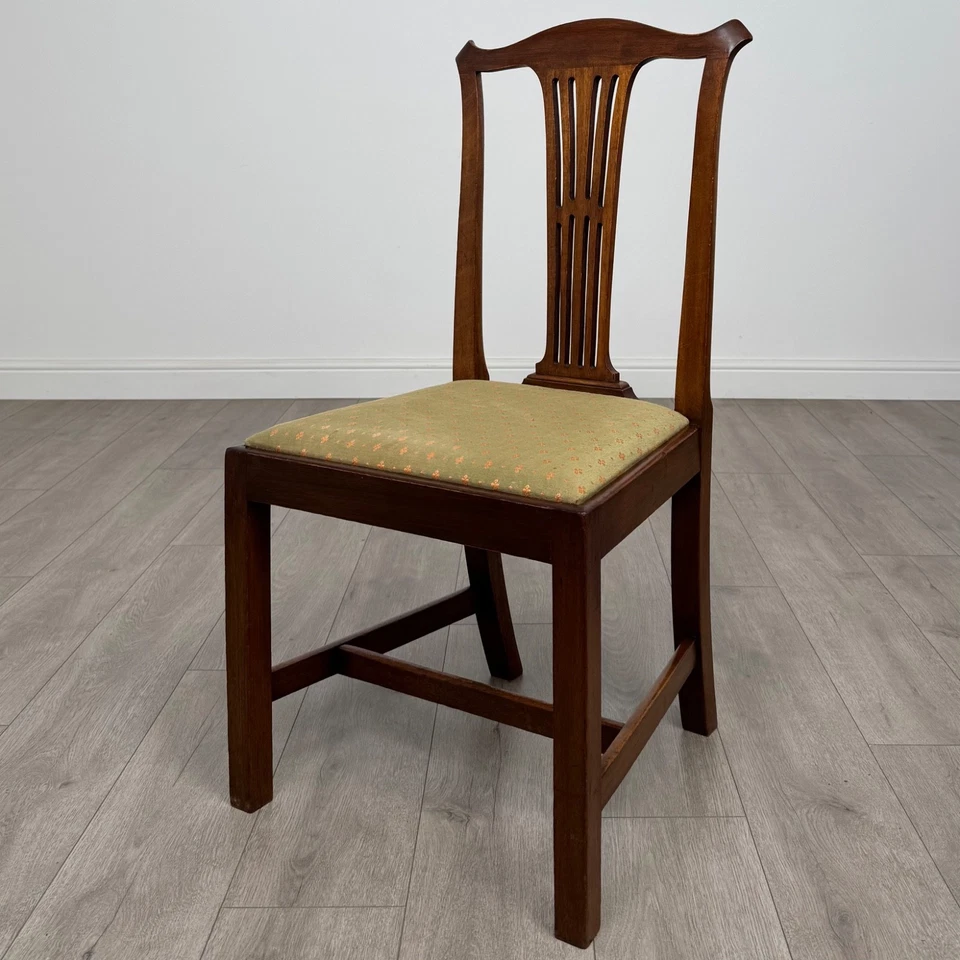 Antique 19th Century Set Of 6 Mahogany Dining Chairs ( REF AF-4706 ) - Image 2 of 4