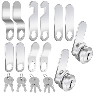 2 Pack Cabinet Locks With Keys 5/8 Inch Cam Lock Keyed Alike Secure Drawer Ma...