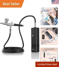 Airbrush Kit with Compressor, 32 PSI High Pressure Cordless Airbrush Gun, Por...