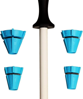 HXT Ceramic Thick Sharpening Rod and Angle Guides, 11-Inch Shatter Resistant, Wh