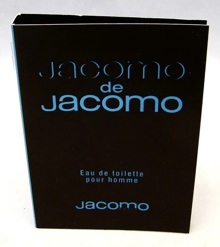 JACOMO DE JACOMO pour Homme Eau de Toilette Sample Vial Lot of 2 NEW w/CARD