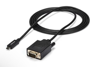 StarTech Displayport Over USB-C to VGA Adapter Cable 6' CDP2VGAMM2MB New