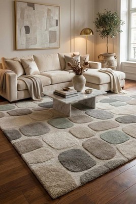 Handmade Rug | Irregular Rug | Wool Rugs | Living Room Rug | Tufted A414