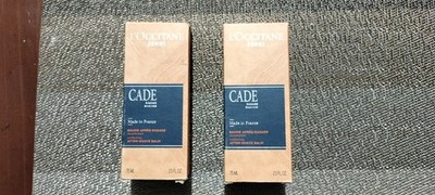 pair(2) of Genuine LOCCITANE HOMME 75ML CADE RASAGE SHAVING, Sealed