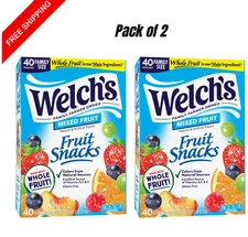 Welch's, Made With Real Fruit Fruit Snacks, Mixed Fruit, 0.8 oz, 80 Count ,