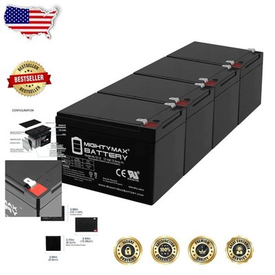 Durable 4x 12V 12AH SLA Battery F2 Terminals - Maintenance Free,  Cert