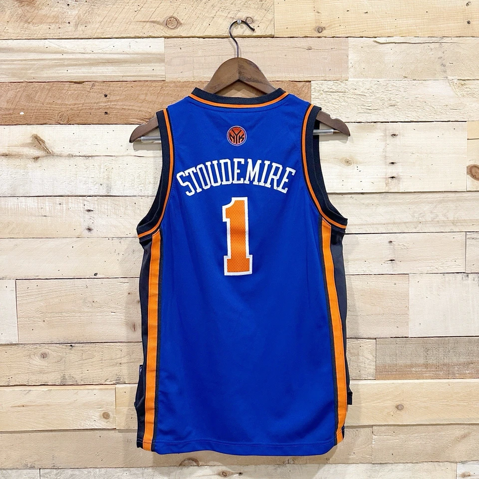 Camiseta Adidas NBA Stoudemire New York Knicks Juvenil Talla Grande Baloncesto Azul Foto 2 de 4