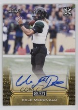 2020 Leaf Draft Gold Cole McDonald #BA-CM1 Auto 8d2