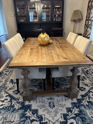 Arhaus 76  Reclaimed Wood Dining Table. Retail $3000