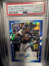 2021 Topps Chrome Sapphire Ke'Bryan Hayes Rookie Auto RC #RA-KH PSA 10!!