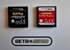 Nintendo DS Lotto Pokemon Versione Nera + Professor Layton CARTUCCE in TEDESCO