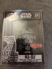 Funko Pop Star Wars R2-D2 Action Figure #31. Black and White Exclusive