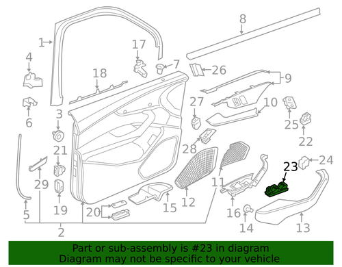 Interrupteur De Vitre électrique Avant Droit Pour Audi A2 (8Z0) - Réf. 8Z0959855C - Neuf D'origine