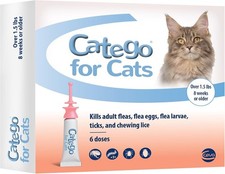 Catego for Cats Flea  Tick Treatment  Prevention Over 1.5 lbs 6-Month Supply