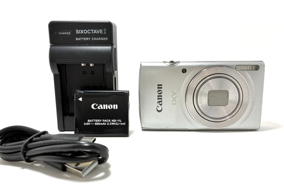 Canon IXY 200 PowerShot ELPH 185 Digital Camera 20MP Silve Japan [Excellent] #02 - Image 2 of 4