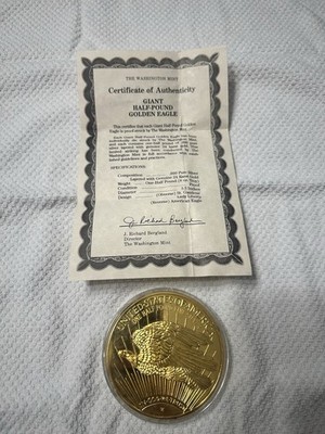 1994 Giant Eagle Half Pound Eagle 8 OZ of .999 Silver | eBay