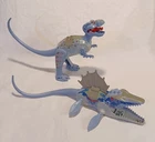 Lego Dinosaurs T-Rex Figure 6720 & Mosasarurus 6721 ~ Missing Parts Read Desc -C