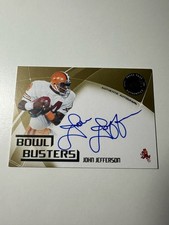 2008 Press Pass Legends John Jefferson Bowl Busters Gold Auto /100 SP