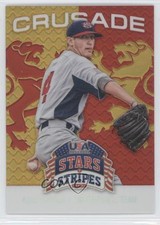 2015 Panini Stars and Stripes Crusade Red 32/99 Kale Breaux #56 1s8
