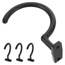 4Pcs Durable Iron Pool Cue Holder Rack Black for Space Saving Organization