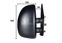 Alkar AußEnspiegel 9255961 FüR CitroËN Jumper 244 Boxer Peugeot Ducato Fiat Bus