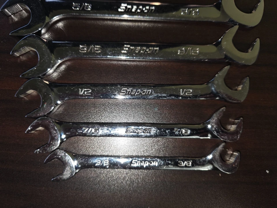 Set of 7 Snap On 4 Way Angle Wrenches - Image 2 of 4