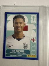 Ollie Watkins Panini FIFA World Cup 2026 Blue Crumple Parallels Sticker