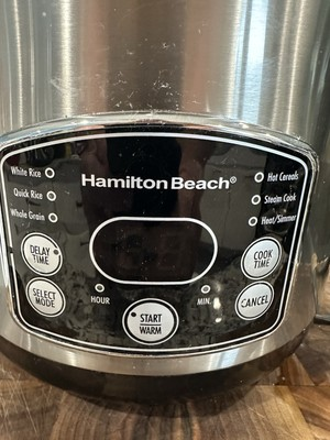 #ad Hamilton Beach 37548 S S Black Compact 1.5 Quart Multi Cooker rice hot cereal * $10.50