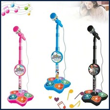 Kids Microphone Stand Toy, Portable Children's Karaoke Electronic, Durable Party