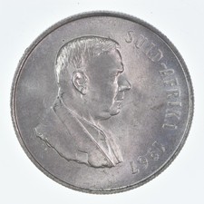 SILVER - WORLD Coin - 1967 South Africa 1 Rand - World Silver Coin *162