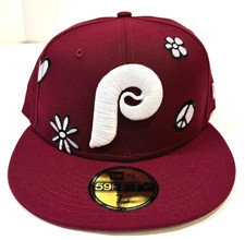 Philadelphia Phillies MLB Sunlight Pop Cooperstown NE Fitted Hat~Maroon
