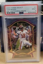 2020 Select Tom Brady Die Cut Purple Prizm # 1  PSA 9 PATRIOTS BUCCANEERS GOAT 