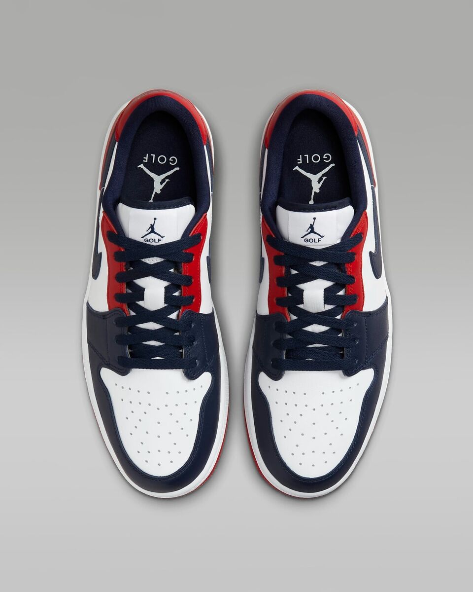 Nike Air Jordan 1 Low G Golf Shoes White/Varsity Red Nike Air Jordan 1 Low G Golf Shoes White/Varsity Red