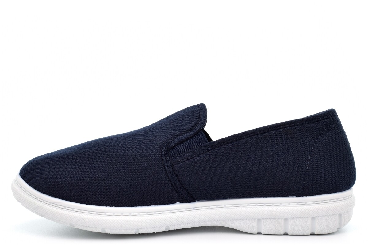 SAOLA Scarpe da uomo in tela pantofole outdoor scarpe slip on scarpe denim suola outdoor blu navy