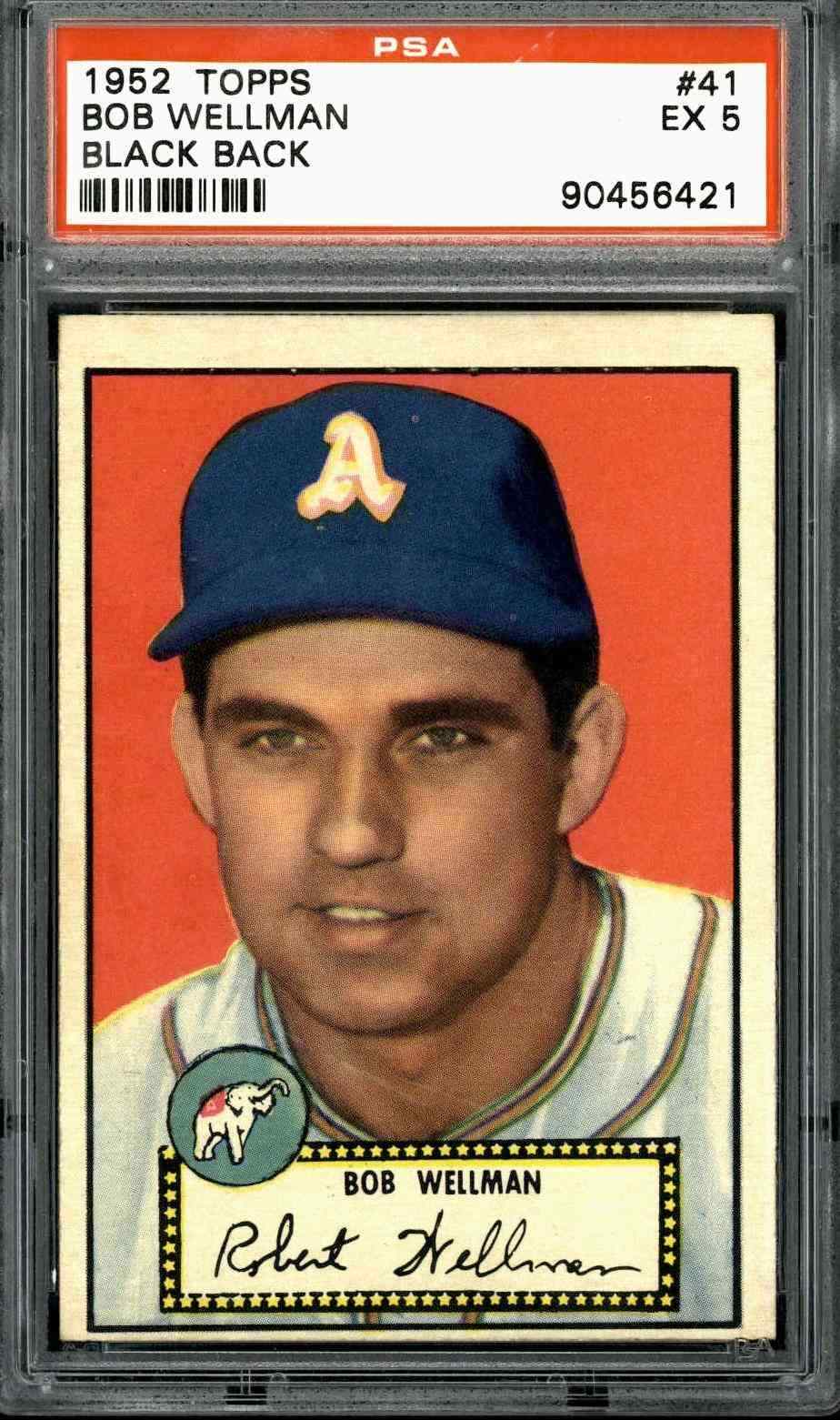 1952 Topps #41 Bob Wellman - PSA 5
