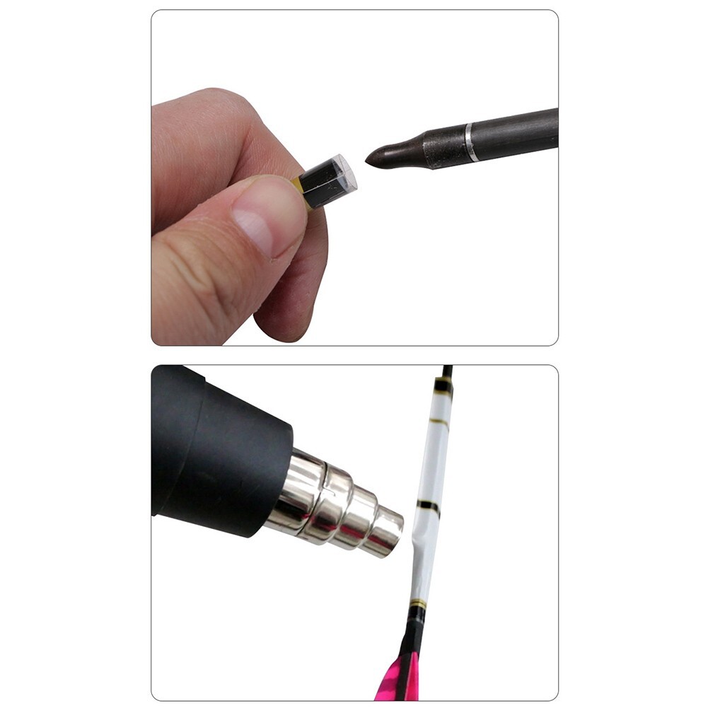 Effortless Arrow Repair with Heat Shrink Arrow Tail Shaft Wraps Set of